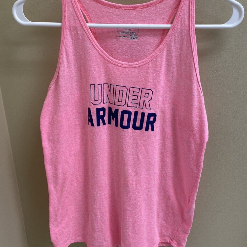 Under Armour Girls Pink Tank Size YXL